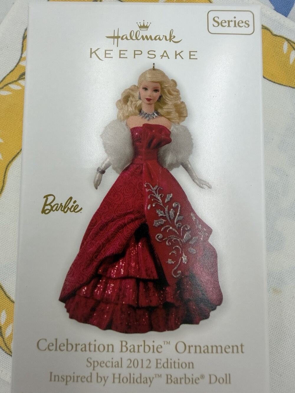 2012 Celebration Barbie Hallmark Ornament #13 Red Dress